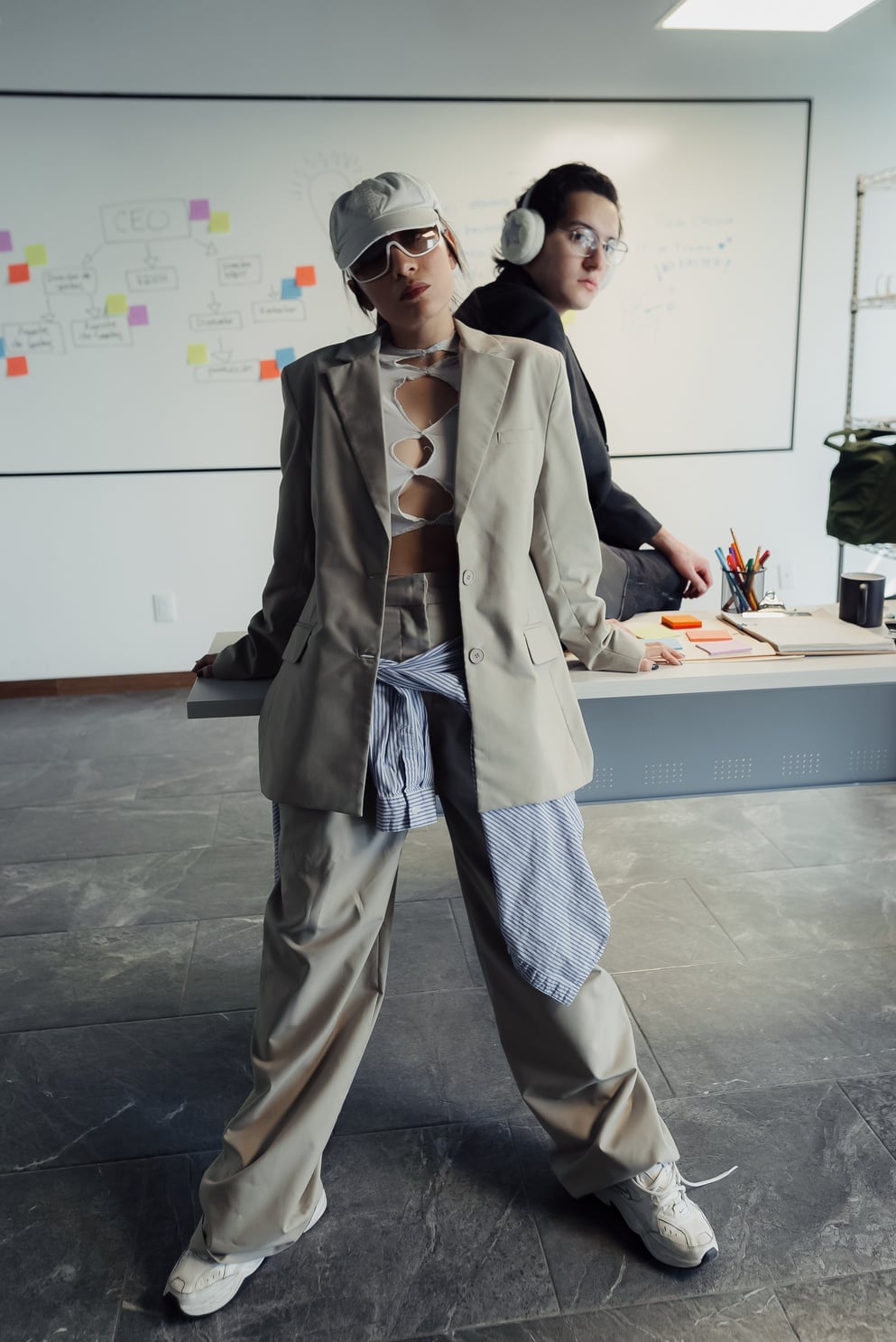 Minimal Fashion Office Stylish Workers in the Office
